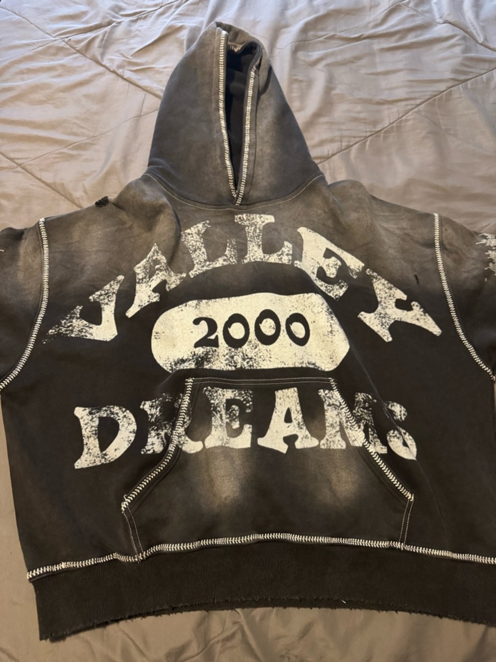 Valley Dreams 2000 Black Graphic Hoodie